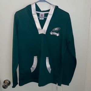 NFL Eagles Hoodie Size Medium. Worn one time.